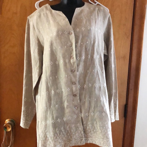Jackets & Blazers - Linen beige blazer
